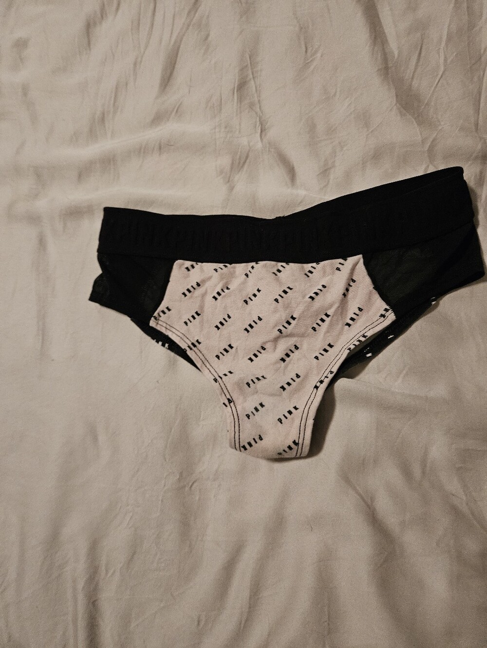 PINK Victoria's Secret Black & White Underwead, Small.